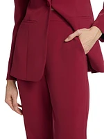 High-Rise Straight-Leg Trousers