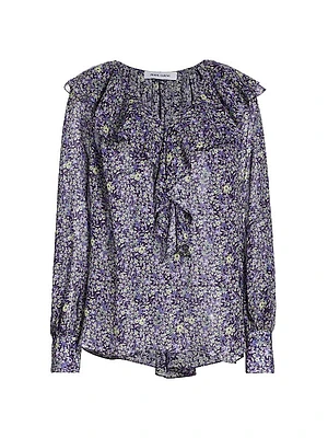 Floral Ruffled Blouse