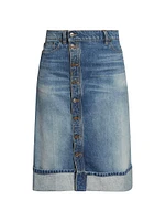 Denim Midi-Skirt