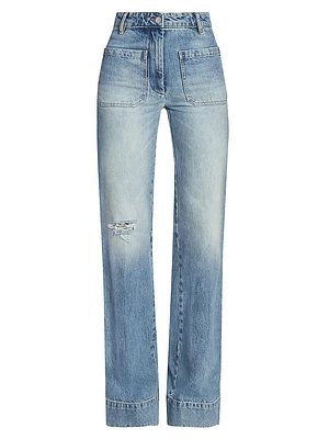 Alina High-Rise Flared Jeans