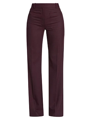 Alina High-Rise Flared Trousers