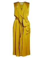 Satin Trench Dress