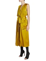 Satin Trench Dress