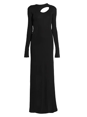 Jersey Cut-Out Maxi Dress