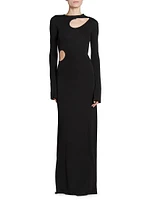 Jersey Cut-Out Maxi Dress