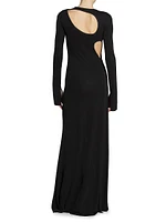 Jersey Cut-Out Maxi Dress