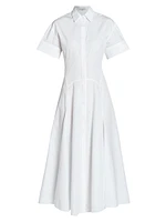 Panelled Cotton Shirtdress