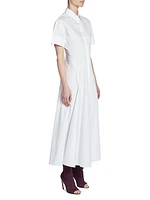 Panelled Cotton Shirtdress