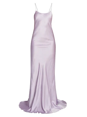 Satin Cami Floor-Length Gown