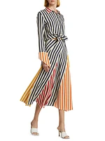 Swivel Stripe Maxi Skirt