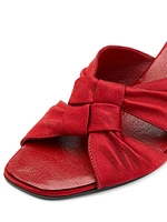 Soft Knot 65MM Silk-Blend Sandals