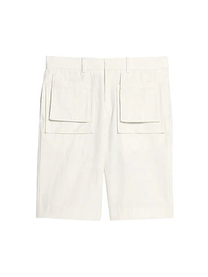 Cotton-Blend Car Pocket Shorts