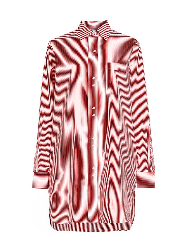 Ma House Striped Shirtdress