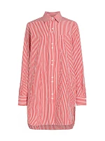 Ma House Striped Shirtdress