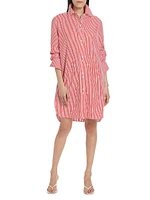 Ma House Striped Shirtdress