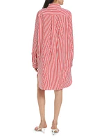 Ma House Striped Shirtdress