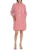 Ma House Striped Shirtdress