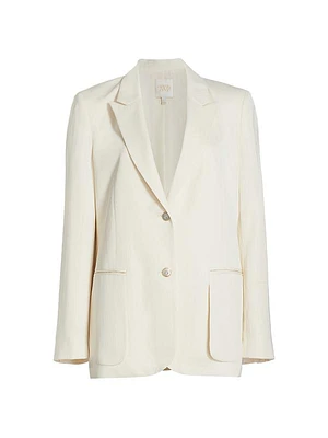 Sweet Pea Linen-Blend Blazer