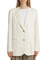 Sweet Pea Linen-Blend Blazer