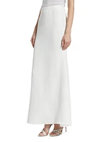 At Last Linen-Blend Maxi Skirt