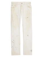 Painted Straight-Leg Jeans