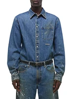 Denim Relaxed-Fit Shirt Jacket