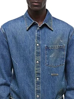 Denim Relaxed-Fit Shirt Jacket