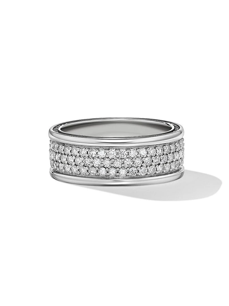 Streamline Three Row Band Ring Sterling Silver