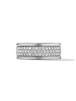 Streamline Three Row Band Ring Sterling Silver