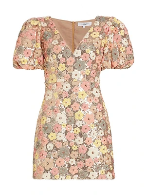 Garden Sequin Floral Dress