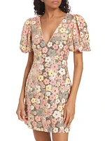 Garden Sequin Floral Dress