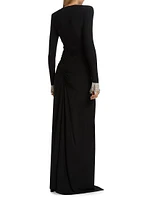 Jersey Twist Maxi Dress