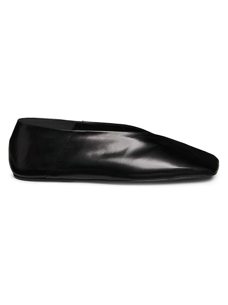 Leather Ballerina Flats