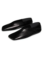 Leather Ballerina Flats