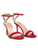 Heart Patent Leather Sandals