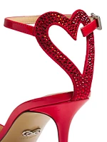 Heart Patent Leather Sandals