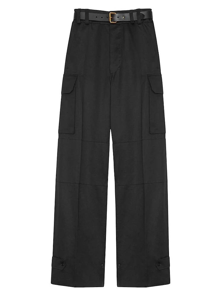 Cassandre Cargo Pants Cotton Gabardine