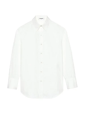 Oversized Shirt Cotton Poplin