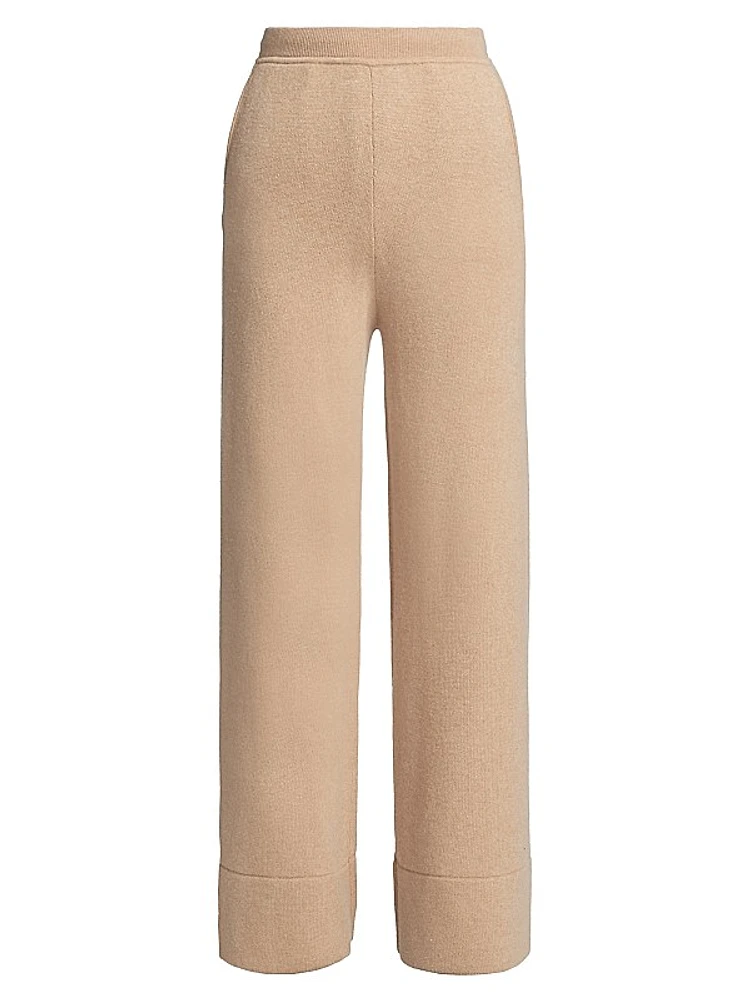 Wool-Blend Knit Pants