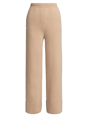 Wool-Blend Knit Pants