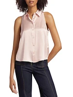 Theodora Silk Sleeveless Shirt