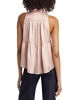 Theodora Silk Sleeveless Shirt