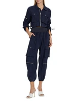 Genevive Cropped Cargo Pants