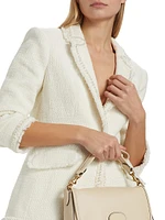 Khloe Faux-Pearl Bouclé Blazer