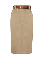 Pencil Skirt Cotton Gabardine