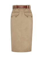 Pencil Skirt Cotton Gabardine