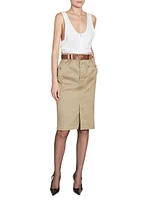 Pencil Skirt Cotton Gabardine