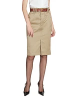 Pencil Skirt Cotton Gabardine