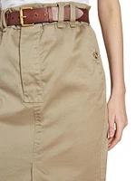 Pencil Skirt Cotton Gabardine