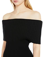 Knit Off-the-Shoulder Body-Con Dress